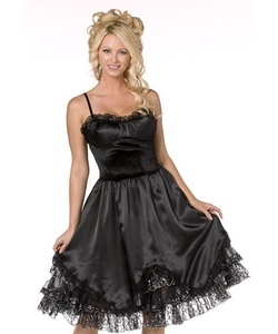 Knee Length Black Slip