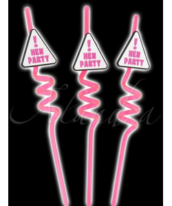 Hen Night Party Straws - 3 Pack