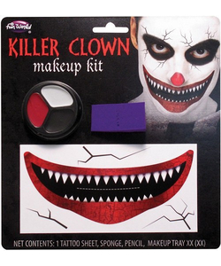 killer clown makeup set