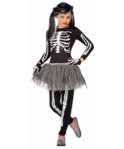 White Skeleton - Tween Costume