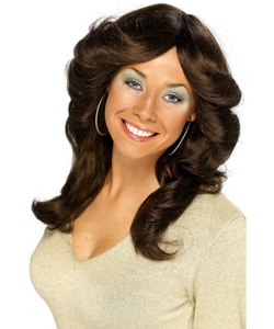 70's flick wig - brown