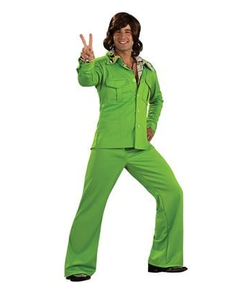 Mens green leisure suit