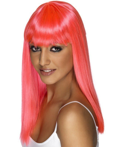 Glamourama Wig -  Neon Pink