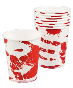 bloody paper cups