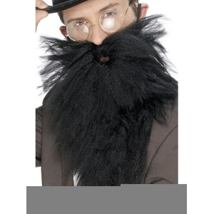 Long beard and moustache