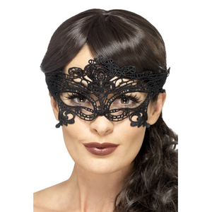 Embroidered Lace Filigree Heart Eyemask