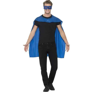 blue cape & eyemask