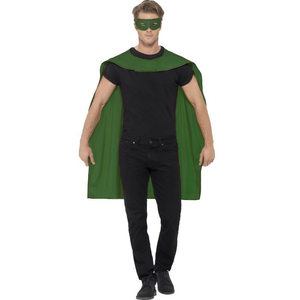 green cape & eyemask