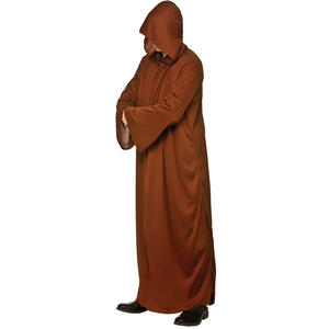 brown hooded robe