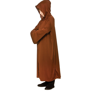 brown hooded robe