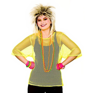 Neon yellow Mesh Top