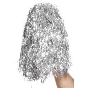 Silver Pom Poms