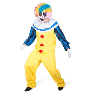scary male clown costume
