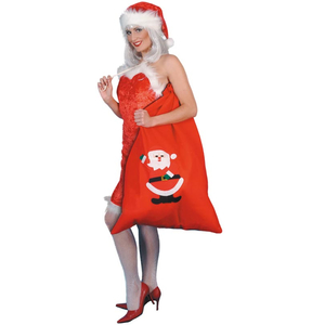 red santa sack