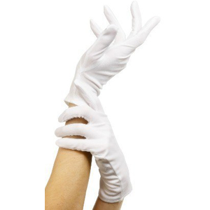 Short White Gloves