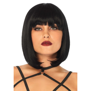 Short Natural Bob Wig - Black