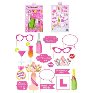 Hen Party Photo Props - 20 Pack