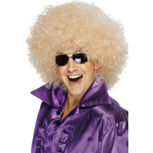 mega huge afro wig - blonde