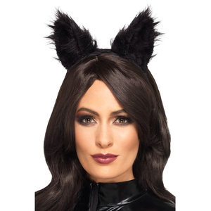 Long Pile Fur Cat Ears