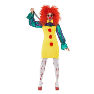 Classic Horror Clown Lady Costume
