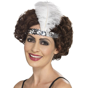 Flapper Headband - Silver