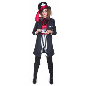 Black Hatter Girl Costume