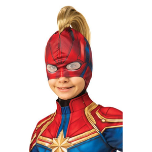 Captain Marvel Headpiece With Hair