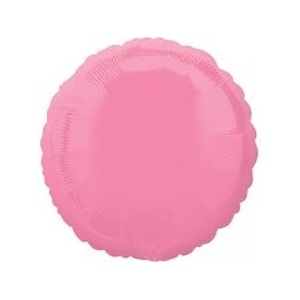 Round Bubble Gum Pink Foil Balloon - 17"