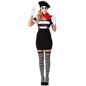 Mime Girl Costume