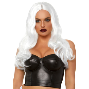 Long White Wavy Wig