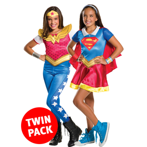 Supergirl And Wonder Woman Twin Pack - Kids