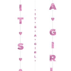 It's a Girl Balloon Fun Strings 1.82m