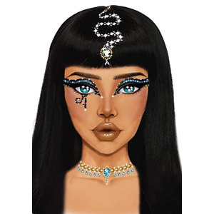Cleopatra Face Jewels Stickers