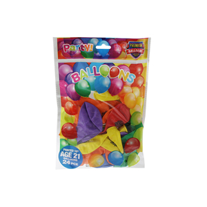 Happy 21st Birthday Balloons - 24 Pack