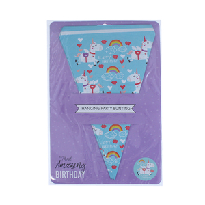 Birthday Unicorn Holographic Bunting