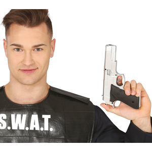 Plastic Toy Silver Gun