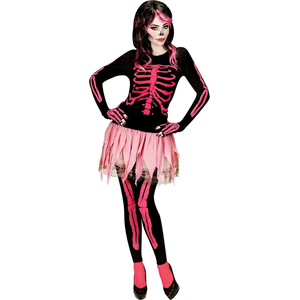 Adult pink skeleton costume