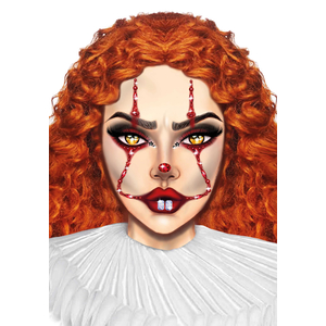 Clown Face Jewels Stickers