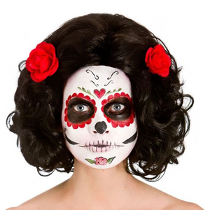 Day of the Dead Senorita Wig - Black