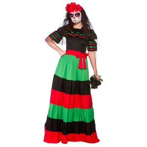 Large:
	
		Dress size 16 - 18
		Bust 40" - 42"
		Waist 32" - 34"
		Hips 42½" - 44½"