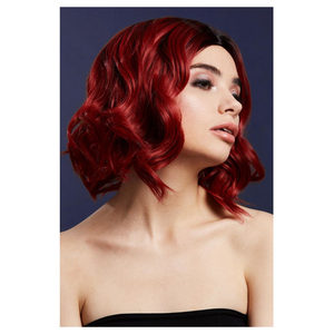 Deluxe Kourtney Wig - Ruby red