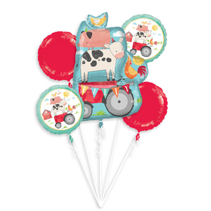 Barnyard Birthday Helium Inflated Balloon Bouquet