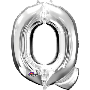 16'' Letter 'Q' Silver Air Fill Balloon