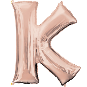 16'' Letter 'K' Rose Gold Air Fill Balloon