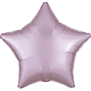 Satin Pastel Pink​ Star Unpackaged Foil Balloons - 15"