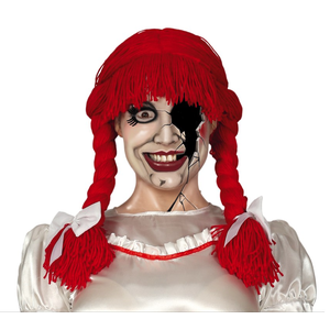 Wool Doll Wig - Red