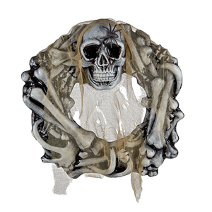 Skull and Bones Wreath