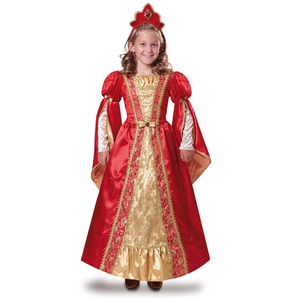 Red Medieval Queen Costume - Tween