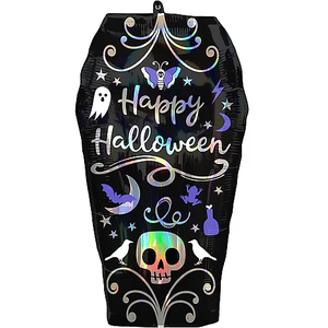 Iridescent Coffin Balloon - 27"