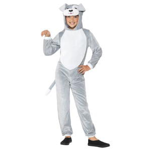 Grey Dog Costume - Kids